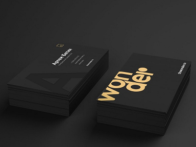 business card in process