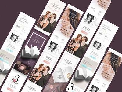 wedding and rings clean design landing onepage ui ux