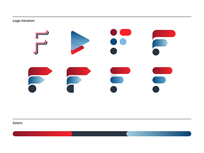 Iteration, iteration and iteration. branding f icon logodesign logotype
