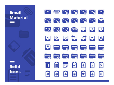 Mail Material - Solid Icons button icon iconography mail icon solid ui user inteface ux web