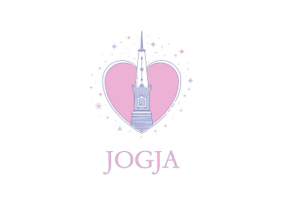 Tugu Jogja building icon iconography illustration java landmark