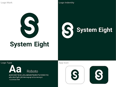 System Eight brandbook branding color graphic design identity logo logo mark logotype