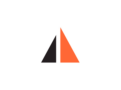 Sailstone Logo boat identity logo modern mountain sail sailboat swiss design triangles