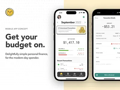 Lunch Money Mobile App Concept app app design avenir budget clean finance fintech inconsolata light ui mobile app mockup money monospace product table transactions ui ui design ux web