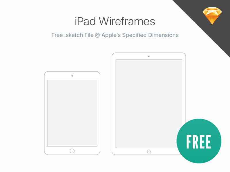 ipad wireframe sketch