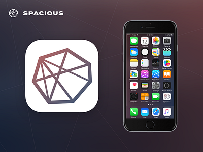 Daily UI 005 app dailyui geometric gradient icon ios iphone mac spacious termina
