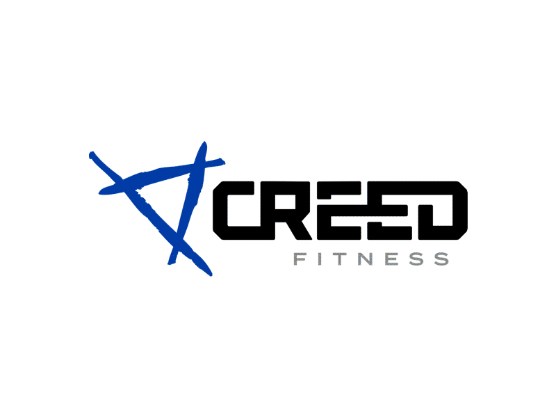 Creed Fitness Logo black blue bold cord creed crossfit fit fitness gym identity logo termina