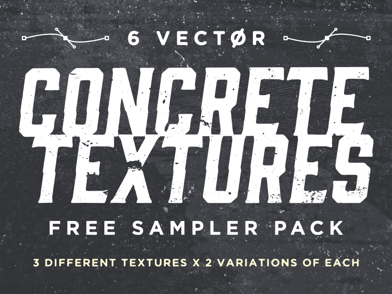 FREEBIE: Vector Concrete Textures Sampler Pack concrete distress free freebie grit grunge high resolution sample sampler texture textures vector