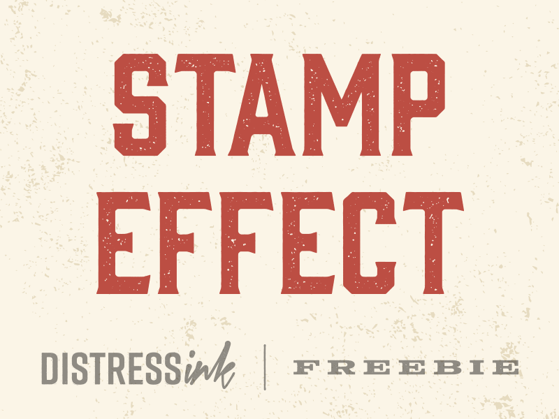 Stamp Effect Preview // DistressInk FREEBIE actions distress effect free freebie gin grunge illustrator ink stamp vector vintage