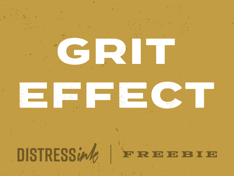 Grit Effect Preview // DistressInk FREEBIE action distress free freebie gold grit grunge illustrator ink termina texture vintage