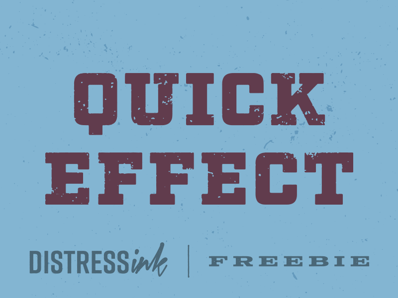 Quick Effect Preview // DistressInk FREEBIE actions distress effect factoria free freebie grunge illustrator ink vector vintage