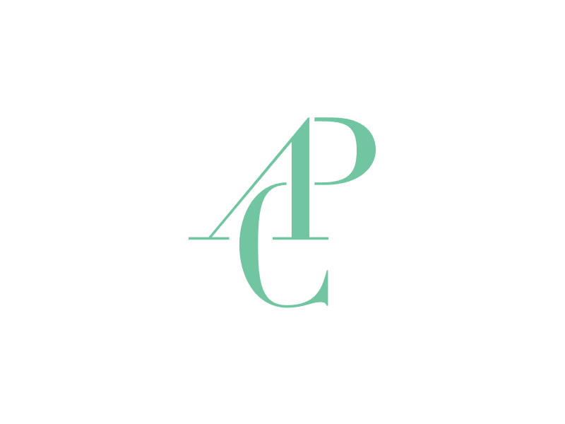 APC Logo apc branding classy didot elegant gotham green identity logo modern pregnancy thin