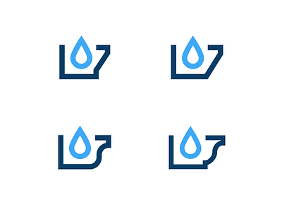 Logo Mark WIP blue branding drop glyph home identity logo logo design mark rain raindrop water