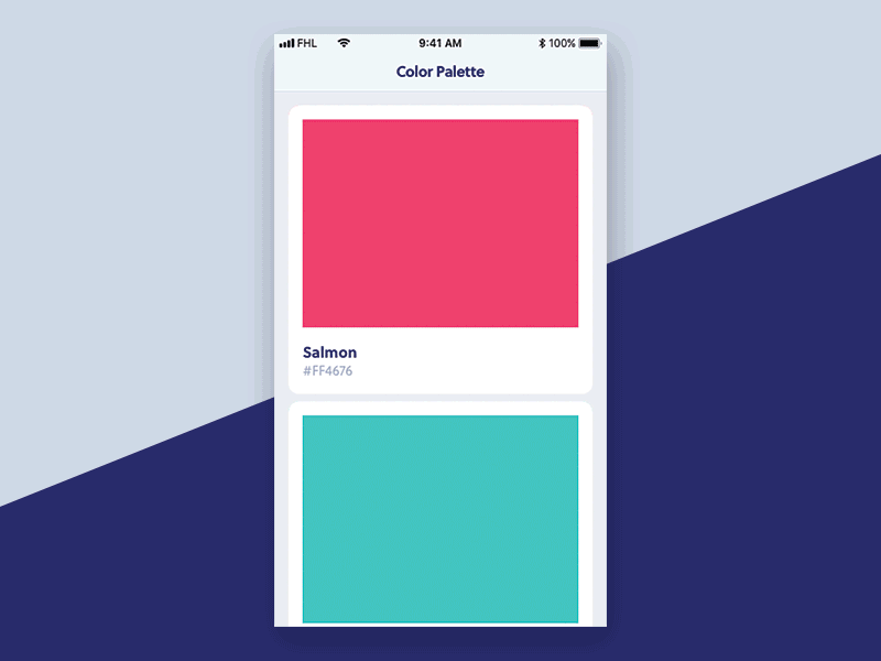 Color Palette Play blue color palette emoji ios pink principle salmon scroll teal yellow