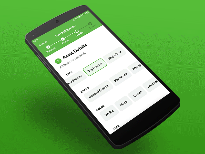 Long Form UI Interaction animation interaction figma lato principle modal button green android form ux ui