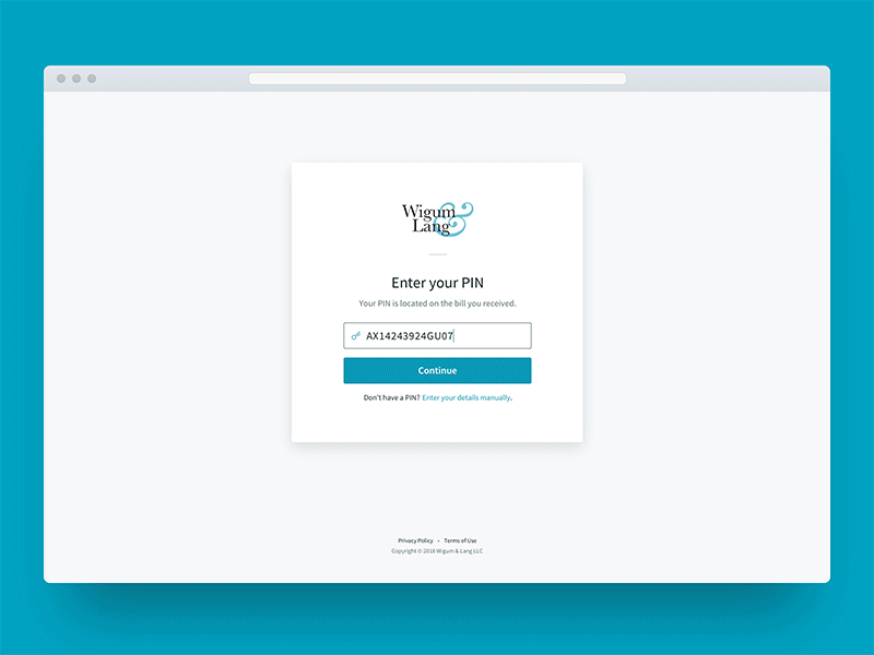 Payment Portal principle product design ux payment interaction principleapp animation steps form white sign in blue ui