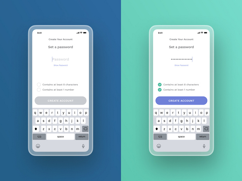 Password Validation by Phil Goodwin for FiveBox on Dribbble