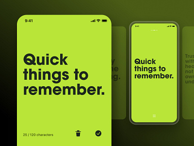 Minimalistic App app app design clean clean design clean ui green iconography icons ios ios app menu minimal minimalistic simple streamline icons swipe ui