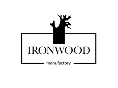 Ironwood iron logo wood