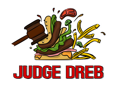 Judge Dreb breizh bretagne breton brezhoneg burger bzh bzhg fast food inkscape judge juge justice parody