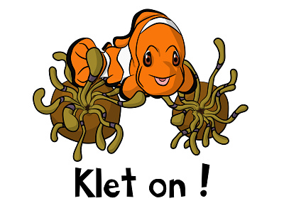 Klet on ! anémone boobs breizh bretagne breton brezhoneg bzh bzhg clown illustration inkscape pesked poisson