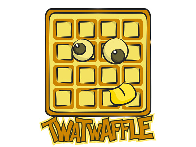 Twatwaffle ! asshole cake food idiot illustration inkscape pastry stupid suger tongue twat twatwaffle waffle