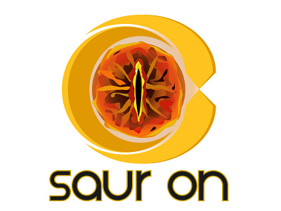 Saur on breizh bretagne breton brezhoneg bzh bzhg eye illustration inkscape logo lord lotr ring saur sauron water