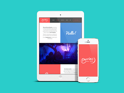 Perrino Studios logo mobile web design website