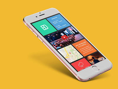 Event Dashboard app cards colourful event fluid interface responsive ui web app web design website