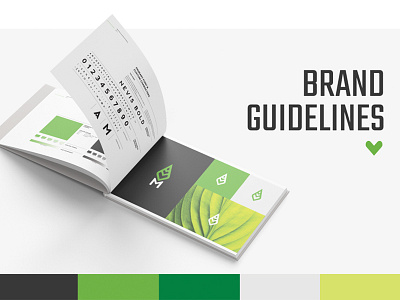 Project page in progress booklet branding design green guidelines matcha project web
