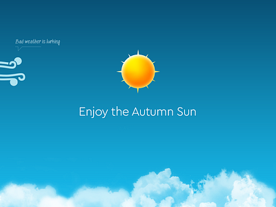 Autumn Weather Icons autumn bad weather clouds fall happyfriday icons illustration sun wind