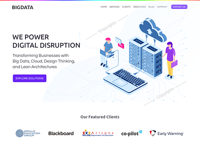 Big Data Website - Homepage