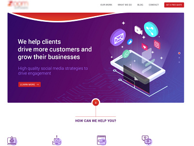 Digital Marketing - Homepage digital marketing digitalart homepage isometric website design