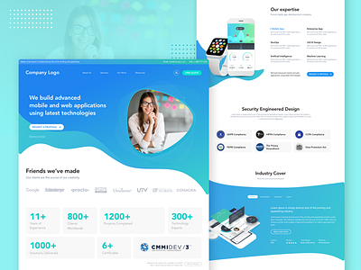 Outsource company landing page