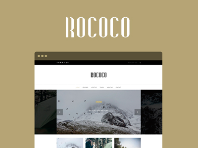 Rococo - WordPress Theme for Bloggers blog blogging clean nobrand personal rococo simple theme wordpress