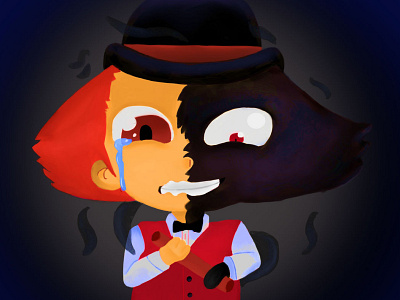 Jimmy artwork character character design chibi dark dark art dead of night digital art game game character horror illustration jimmy light and dark