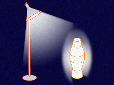 Late night conversation characters confession interior design lamp light night