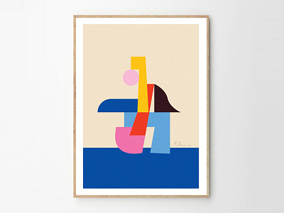 Shape Sculpture abstract color construction geometry illustration