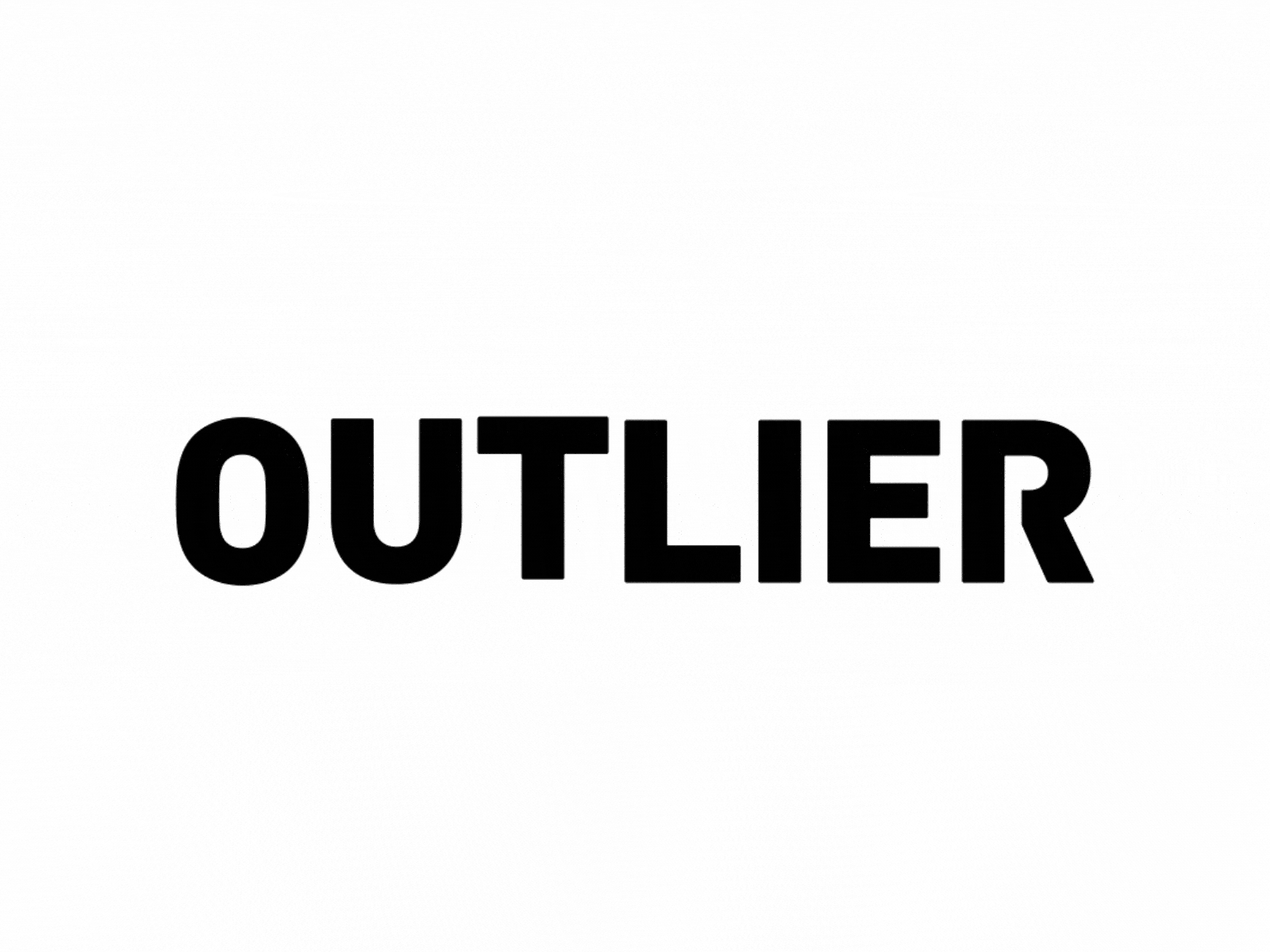 Outlier - Logo Animation 2d 2danimation animation branding design dribbble gif icon logo motion motion design motiongraphics text typography vector