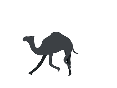 Camel | Animation 2d adobe aftereffcets animation camel dribbble flat gif illustration logo minimal rigging running vector