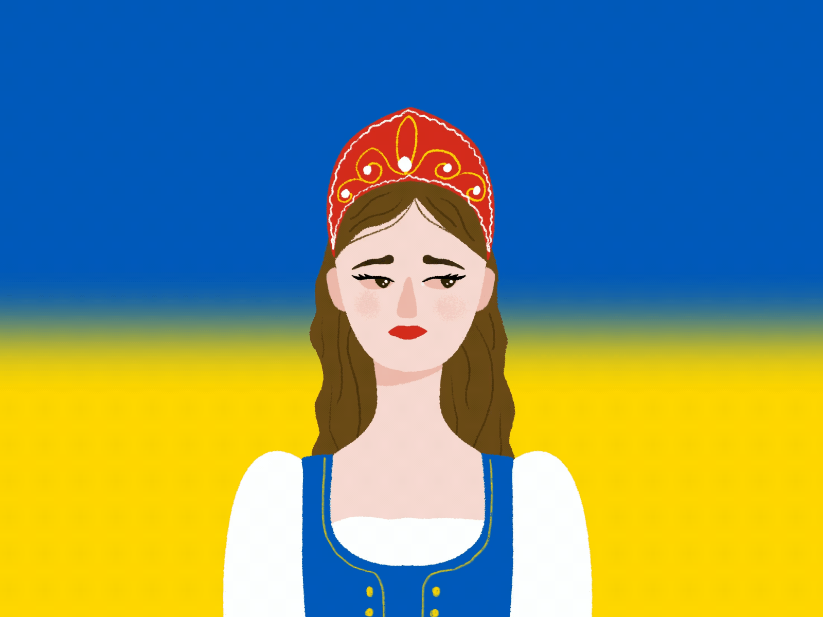 I’m Russian and I’m against the war and regime in Russia. animation character colorful gif illustration nowar russia sad ukraine