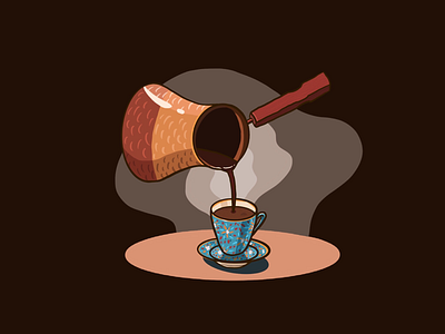 Some Turkish coffee coffee cup turkishcoffee vector