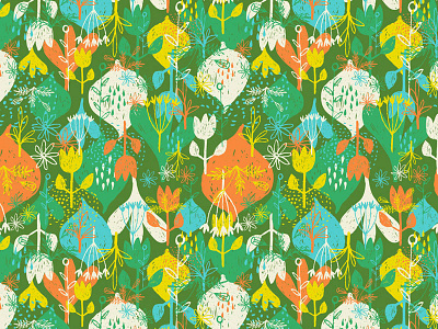 Spring Pattern floral illustration pattern spring surface design