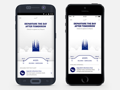 Finnair Mobile Application aero android aviation finnair ios mobile ux