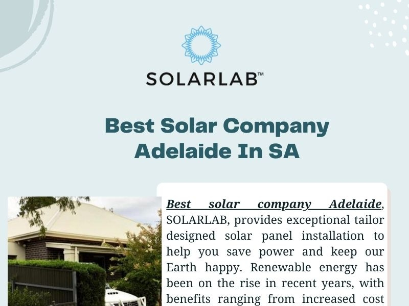 Best Solar Company Adelaide In SA by solar lab on Dribbble