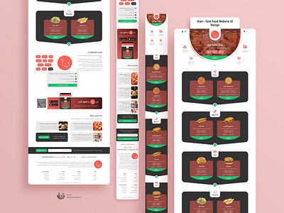 Kian • Fast Food Website UI Design (Concept) branding color design fast food food logo red restaurant ui ux warm website