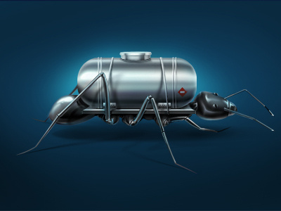 Ant ant cargo illustration indestudio