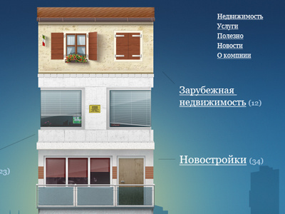 Realty illustration indestudio interface web