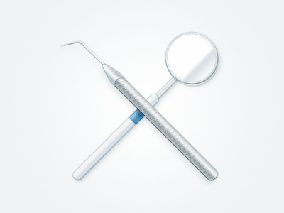 Dentaltools dentist illustration indestudio mirror tooth