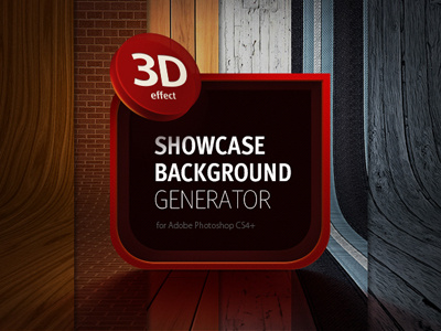 3D Showcase Background Generator 3d background bricks fabric generator indestudio showcase wood